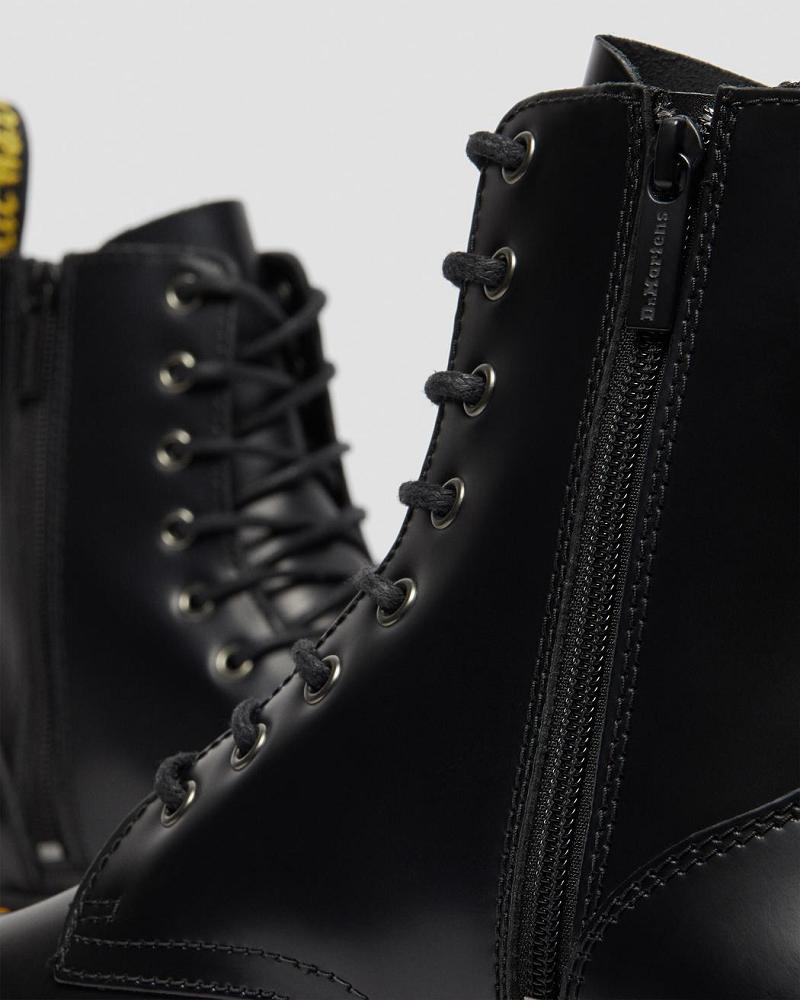 Botas Plataforma Dr Martens Jadon Smooth Cuero Hombre Negros | MX 24GSO